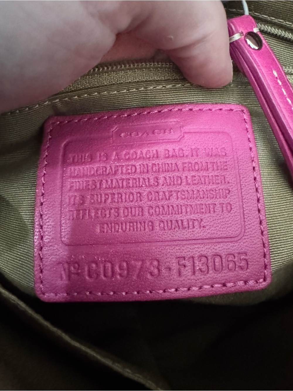 Coach 2009 Pink Hampton Satchel - Picture 10 of 10